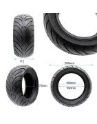 Rueda Cubierta medida 110/50-6.5 Tubeless (no necesita cámara de aire) Neumático