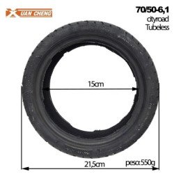 Neumático 70/50-6.1 Dualtron Togo Tubeless (no necesita cámara de aire)