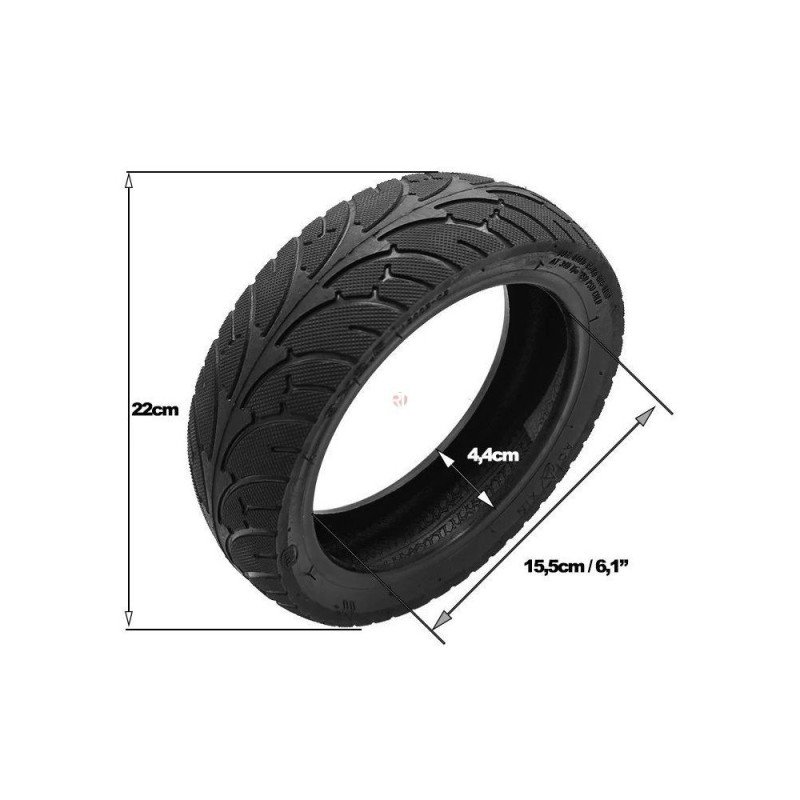 Hjul med däck, storlek 9x2,5-6,1, Cecote-sparkcykel för vägbruk, däck