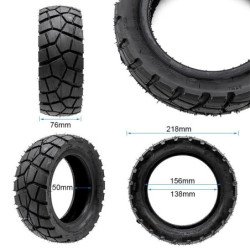 Rueda Cubierta Kukirin G2 Pro Versión 2024 medida 9x3-5.5 Tubeless (no necesita cámara de aire) Neumático