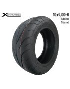 Rueda Cubierta medida 10x4.00-6 Tubeless (no necesita cámara de aire) Neumático